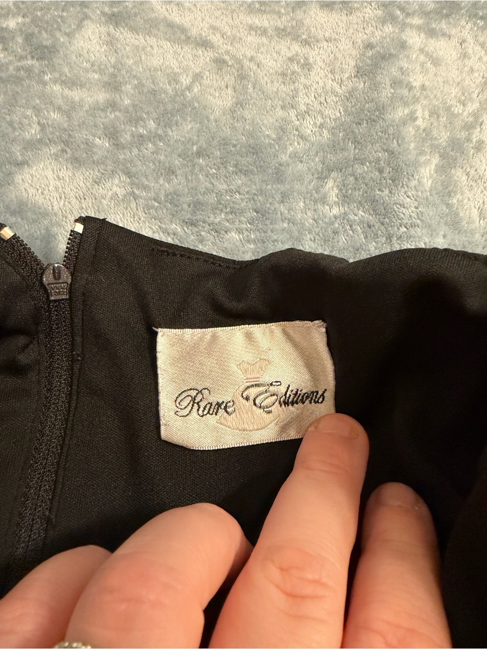 Rare Editions Black One-Shoulder Ruffle Jumpsuit - Picture 4 of 4